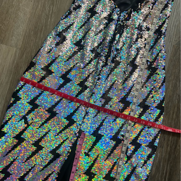 Any Old Iron iridescent sequin lightning bolt gown - Picture 11 of 16